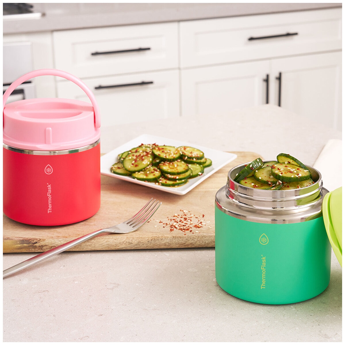 ThermoFlask 590ml Insulated Food Jar 2 Pack ThermoFlask 590ml Insulated Food Jar 2 Pack