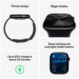 Apple Watch Series 10 GPS 46mm Jet Black Aluminium Case with Ink Sport Loop