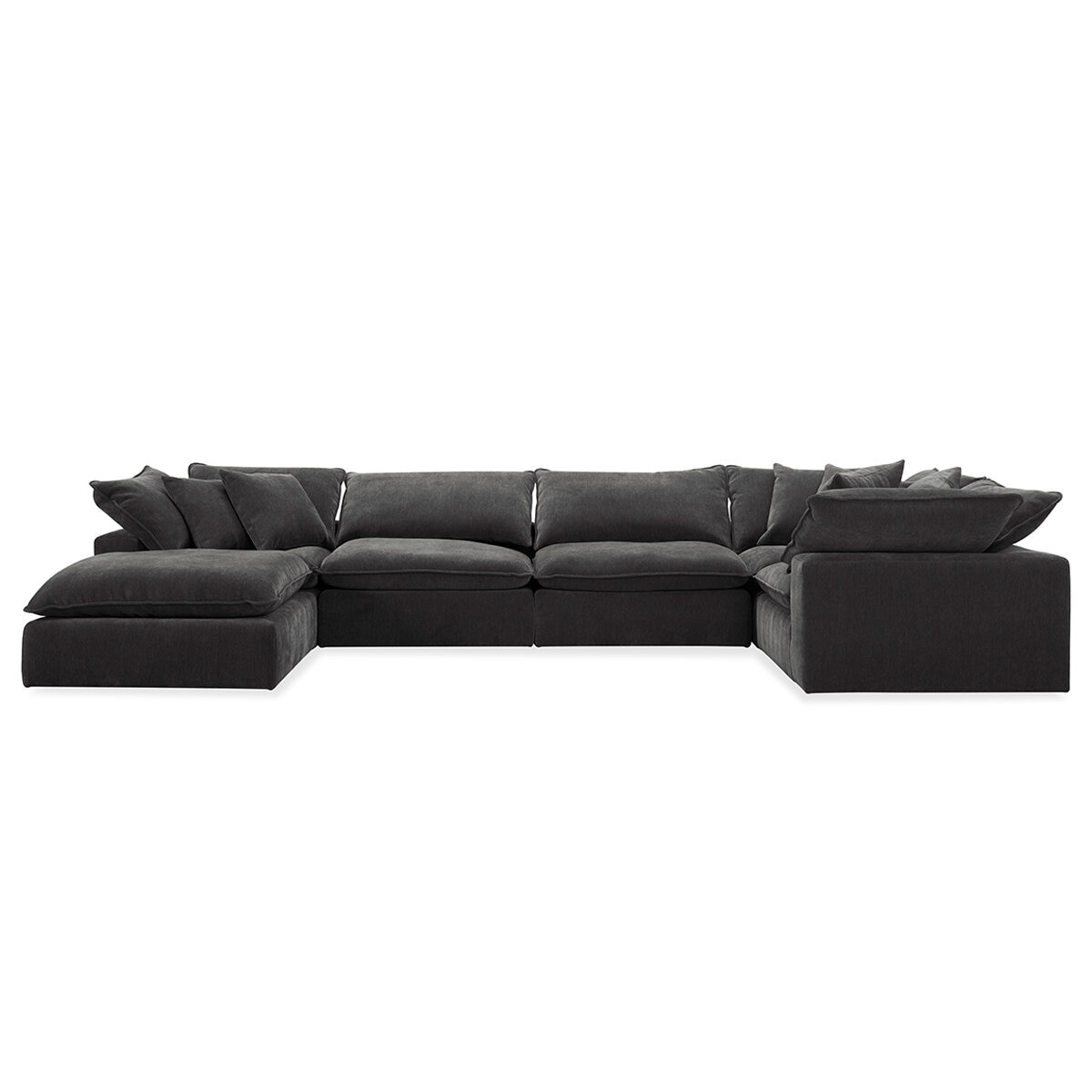 Aiden & Ivy 6 Piece Fabric Modular Sectional
