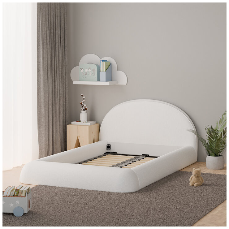 Aesthetik Kids Upholstered King Single Bed Ivory