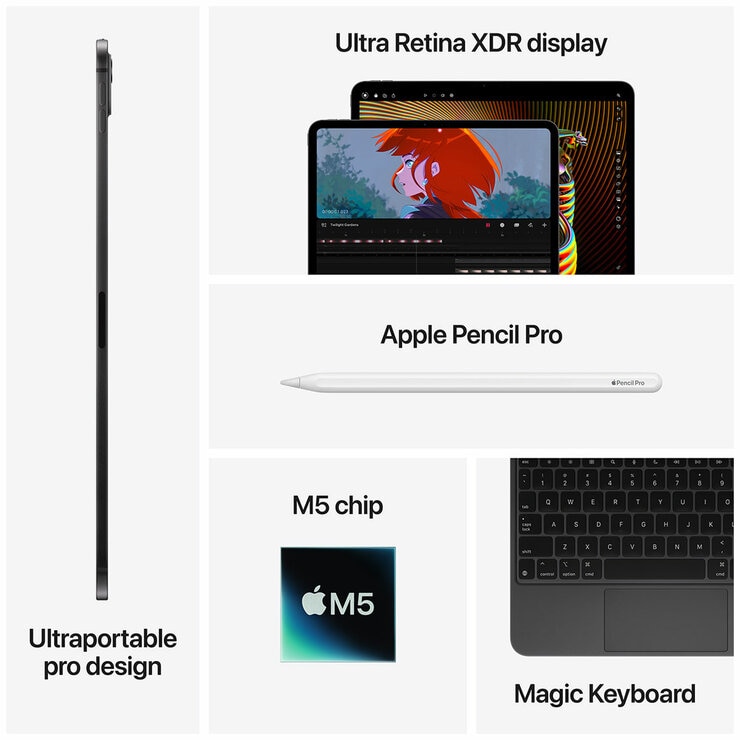 Apple iPad Pro 2025 M5 Chip Space Black