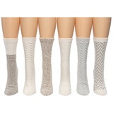 Bearpaw Women's Boot Sock 6 Pack Light Bearpaw Women's Boot Sock 6 Pack Light