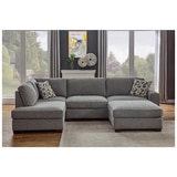 Synergy Home Furnishings Fabric Sectional with Ottoman