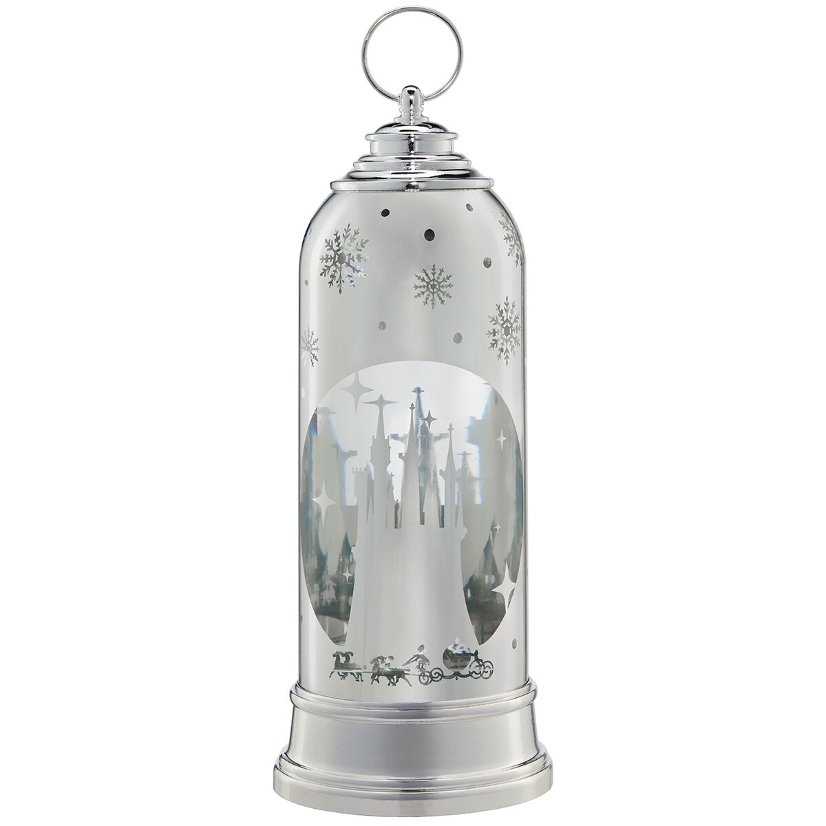 Disney Laser Engraved Lantern Silver Castle
