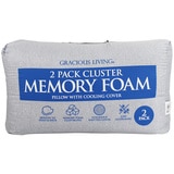 Gracious Living Cluster Memory Foam Pillow 2 Pack