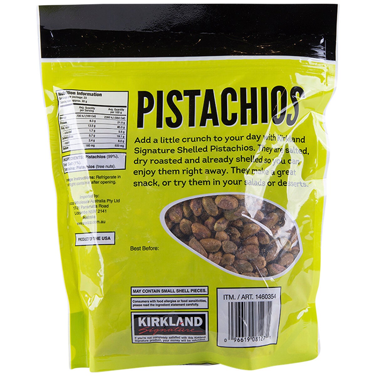 Kirkland Signature Shelled Pistachios 680 gram Kirkland Signature Shelled Pistachios 680 gram
