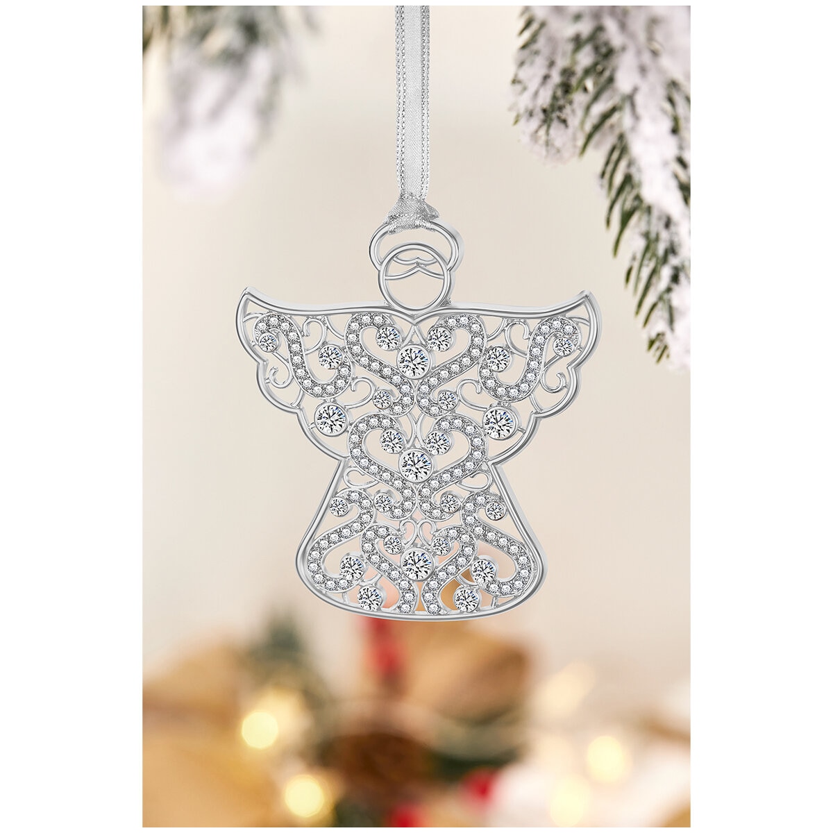 Mestige Luxury Ornament 10 Piece Silver