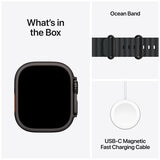 Apple Watch Ultra 3 GPS + Cellular 49-mm Black Titanium Case with Black Ocean Band