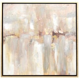 Cafe Lighting and Living Mystery Island Canvas Painting, Grey Taupe/
