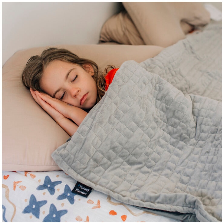 Therapy King Blanket with Cover Space Grey 10kg Therapy King Blanket with Cover Space Grey 10kg