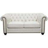 Fjords By Moran Bastille II 2 Seater Leather Sofa White