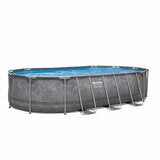 Bestway Platinum Series Power Steel Above Ground Pool Set 6.1m Bestway Platinum Series Power Steel Above Ground Pool Set 6.1m