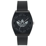 Adidas Originals Street Project Two Black Silicone Strap Unisex Watch AOST23551