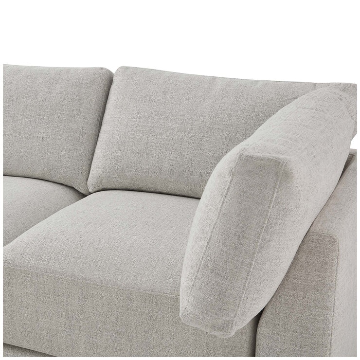 Aiden & Ivy 4 Piece Fabric Modular Sofa With 2 Pillows