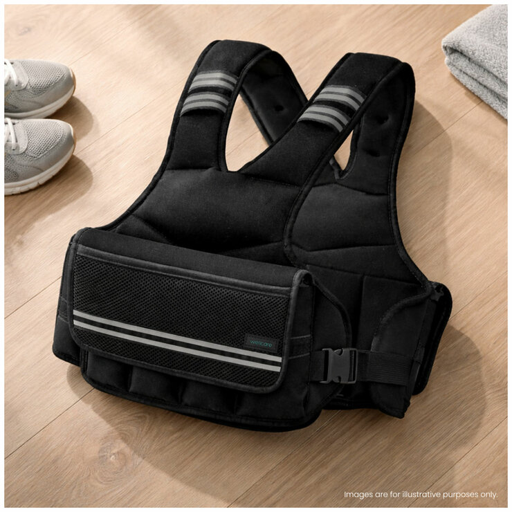Wellcare Adjustable Weighted Fitness Vest 10kg