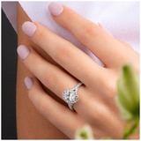 2.00ctw Oval Halo Bridal Ring