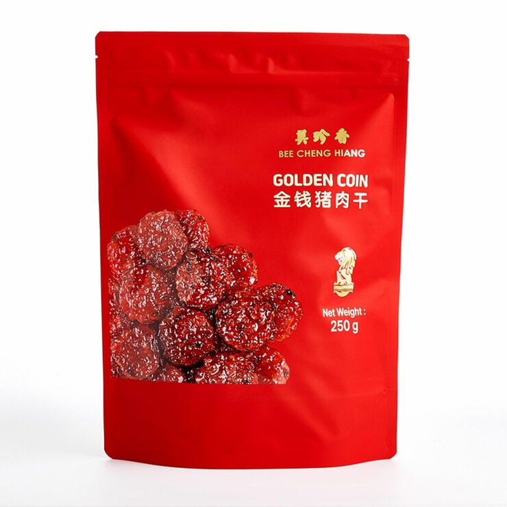 Bee Cheng Hiang Golden Pork Coin 250g Bee Cheng Hiang Golden Pork Coin 250g