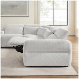 Aiden & Ivy Fabric Power Reclining Sectional With Power Headrests