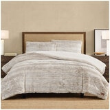 Frye Carved Comforter Set 3 Piece King Biscuit