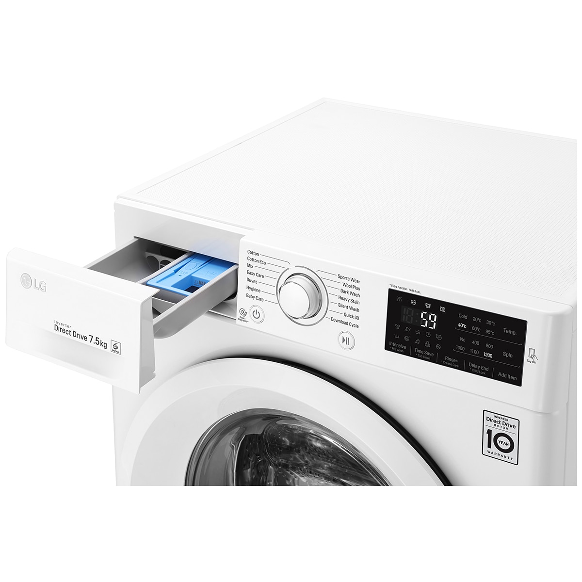 LG Front Load Washing Machine 7.5kg WD1275TC5W Costco Australia