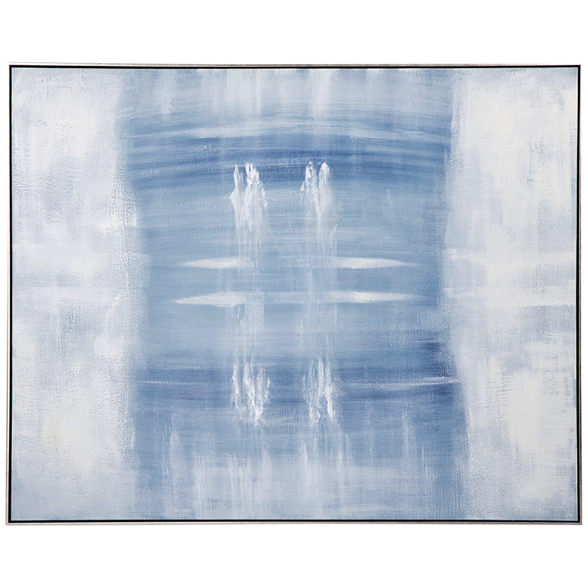 Cafe Lighting and Living Vivify Oil On Canvas Painting Blue