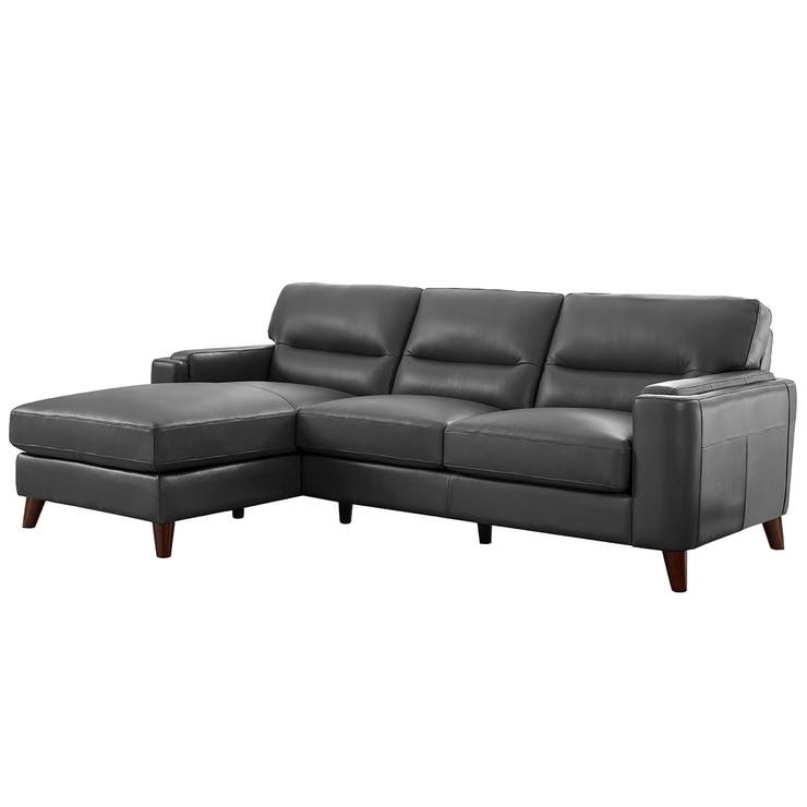 Prospera Home Sorena Sectional Chaise Leather Lounge 2pc Costco Australia