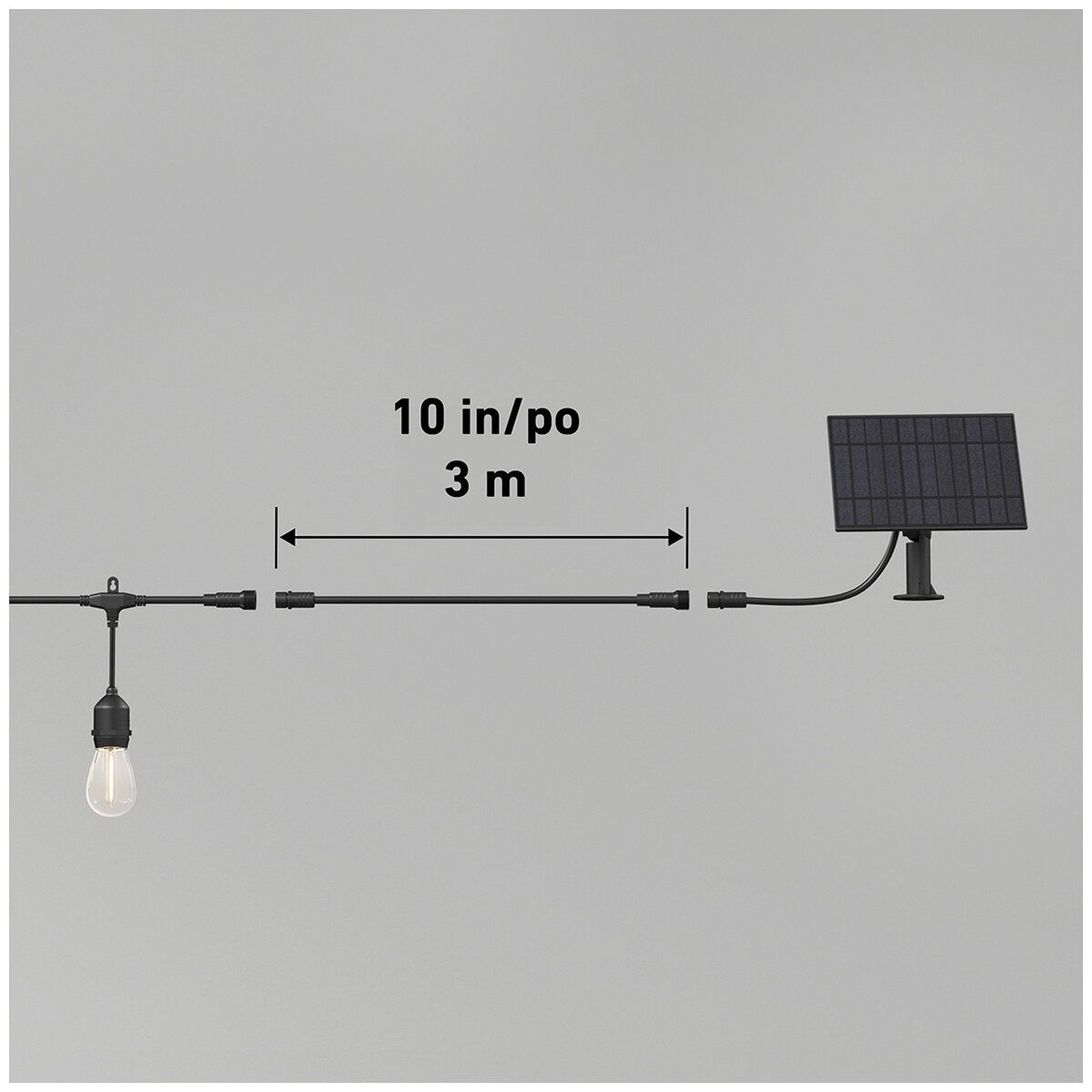 Artika Blaze Outdoor Solar Light Black OUT-BZSO-C6BL