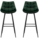 Artiss Velvet Green Barstool 2 pack