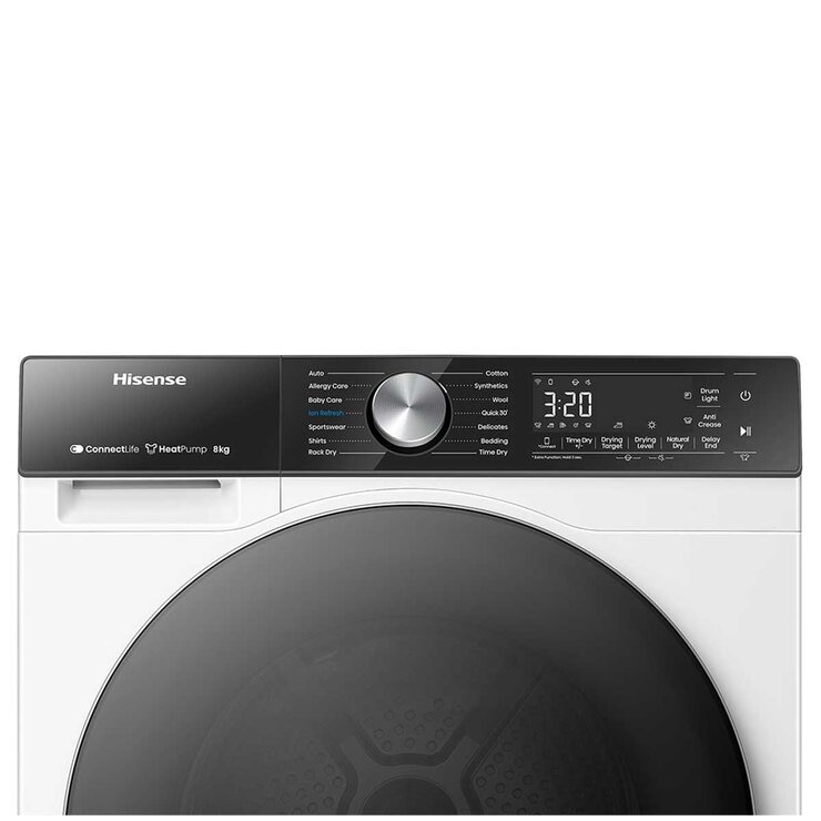 Hisense 8kg Series 5 Heat Pump Dryer White HDF5S80H