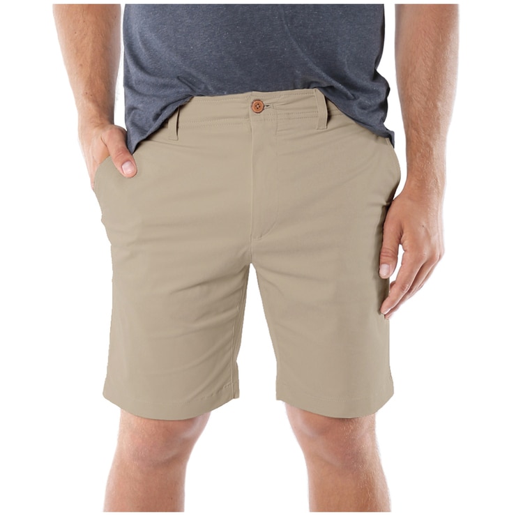 Tailor Vintage Men's Airotec Performance Chino Shorts Khaki Costco