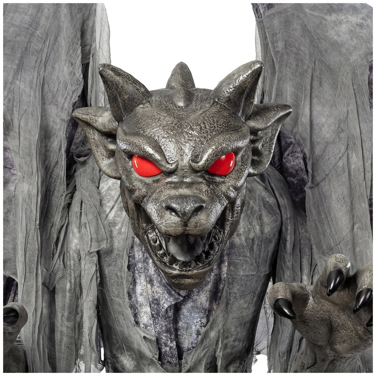 Animated Grim Stone Gargoyle 2.2M