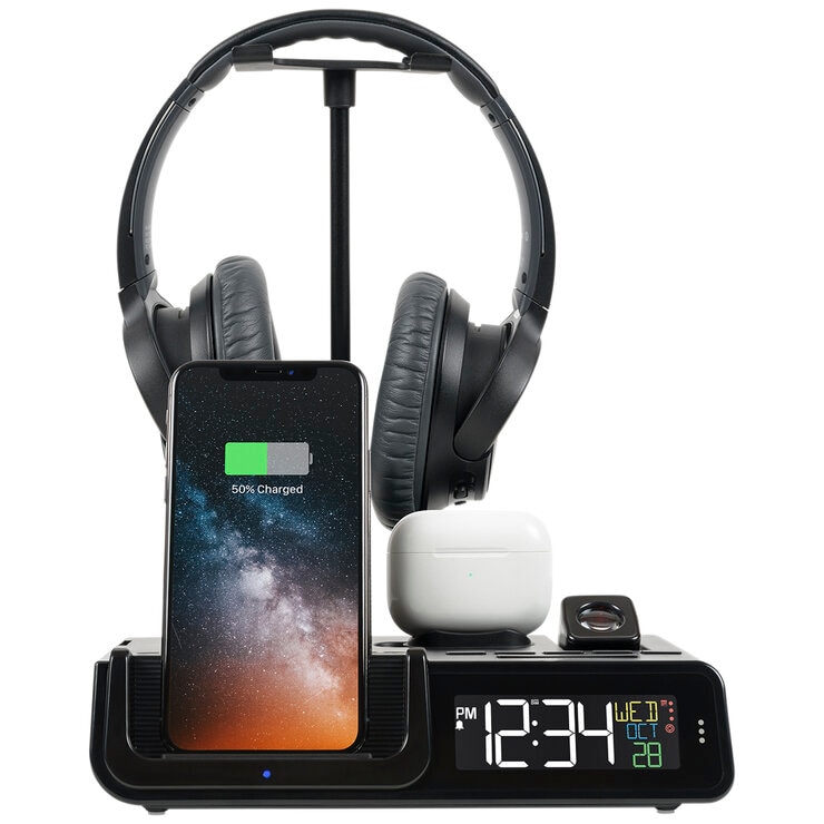 La Crosse Technology Alarm Clock with Wireless Charging C75662AU