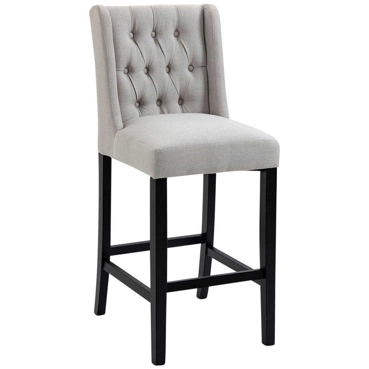Cafe Lighting and Living Fink Bar Stool Set of 2, Natural/