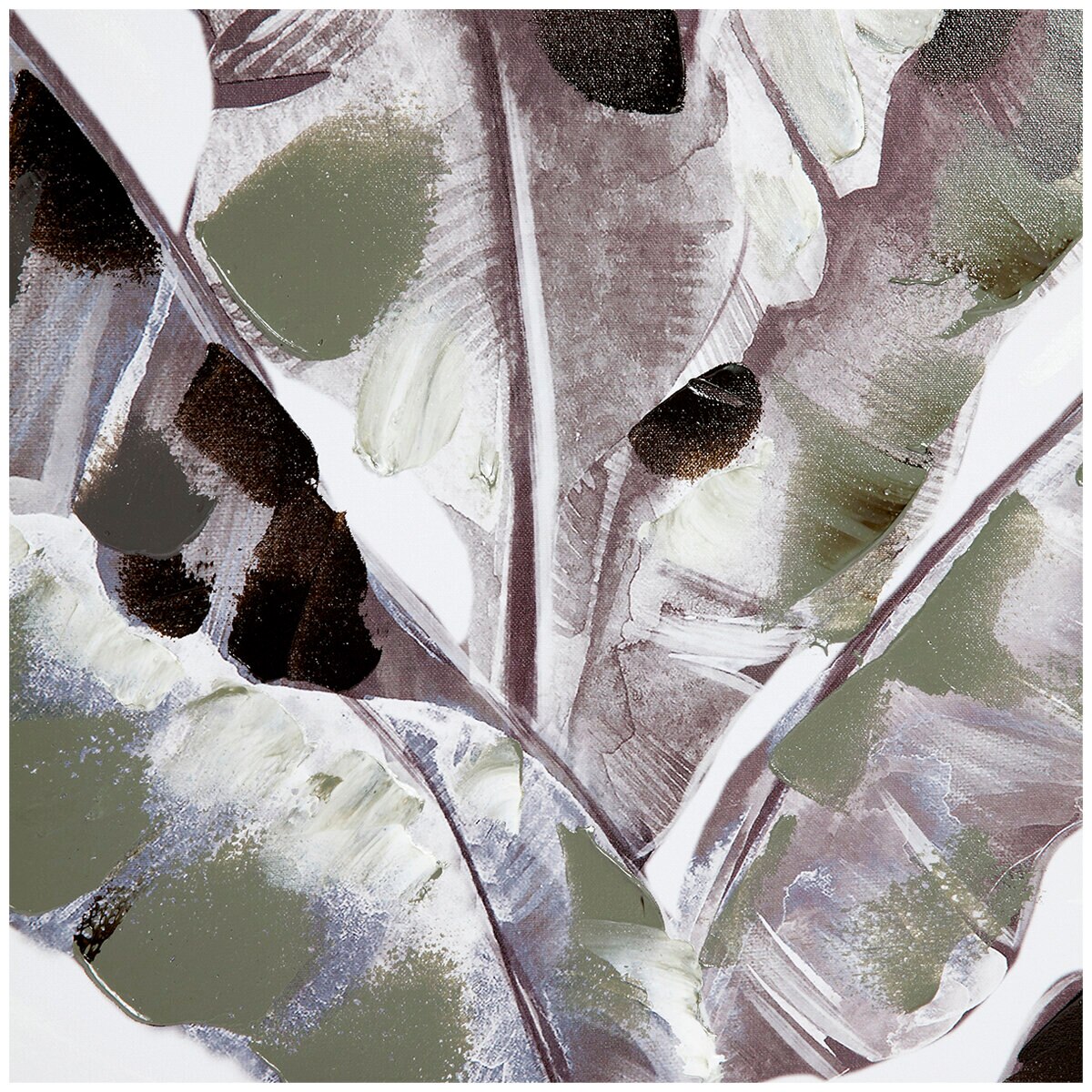 Cafe Lighting and Living Gillian Enhanced Canvas Print GreyWhite