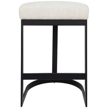 CAFE LIGHTING & LIVING Brooke Black Kitchen Stool Natural