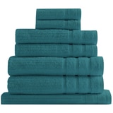 Bdirect Royal Comfort Eden 600GSM 100% Cotton 8 Piece Towel Pack - Turquoise