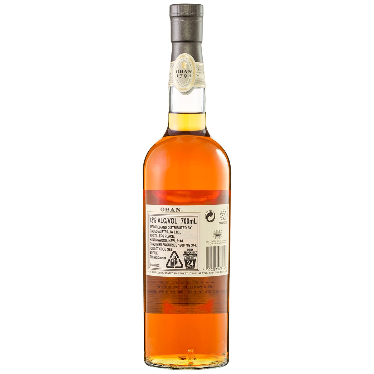 Oban 14 Year Old Single Malt Scotch Whisky | Costco Austr...