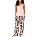 Betsey Johnson 3 Piece PJ Set - Pink