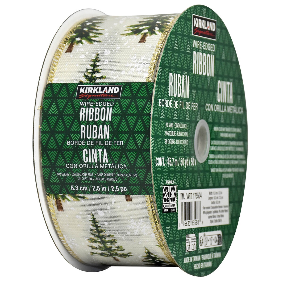 175504 Kirkland Signature Wire Edged Ribbon/