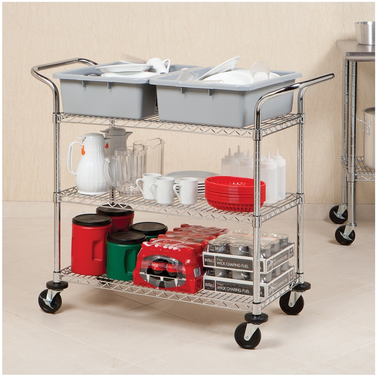 Seville Classics 3 Tier Commercial Utility Cart Costco Australia