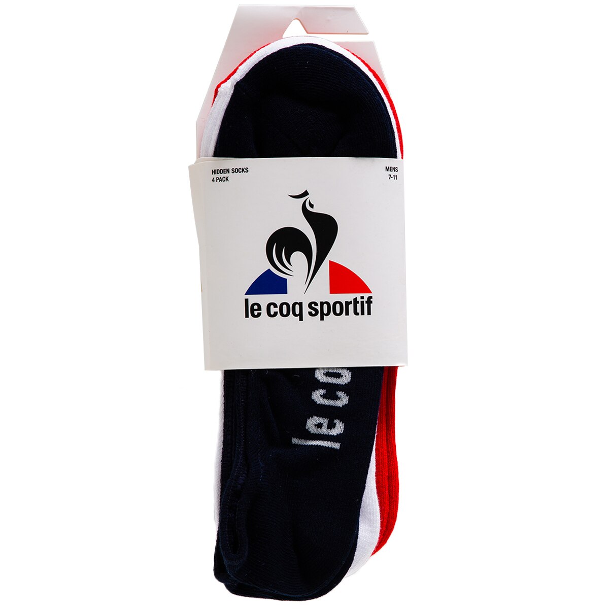 Le Coq No show Socks 4 Pack - Tri Colour