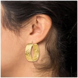 14KT Yellow Gold Round Hoop Earrings