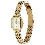 Olivia Burton Grosvenor Mini Ionic Plated Thin Gold Steel Ivory Dial Ladies Watch 24000257