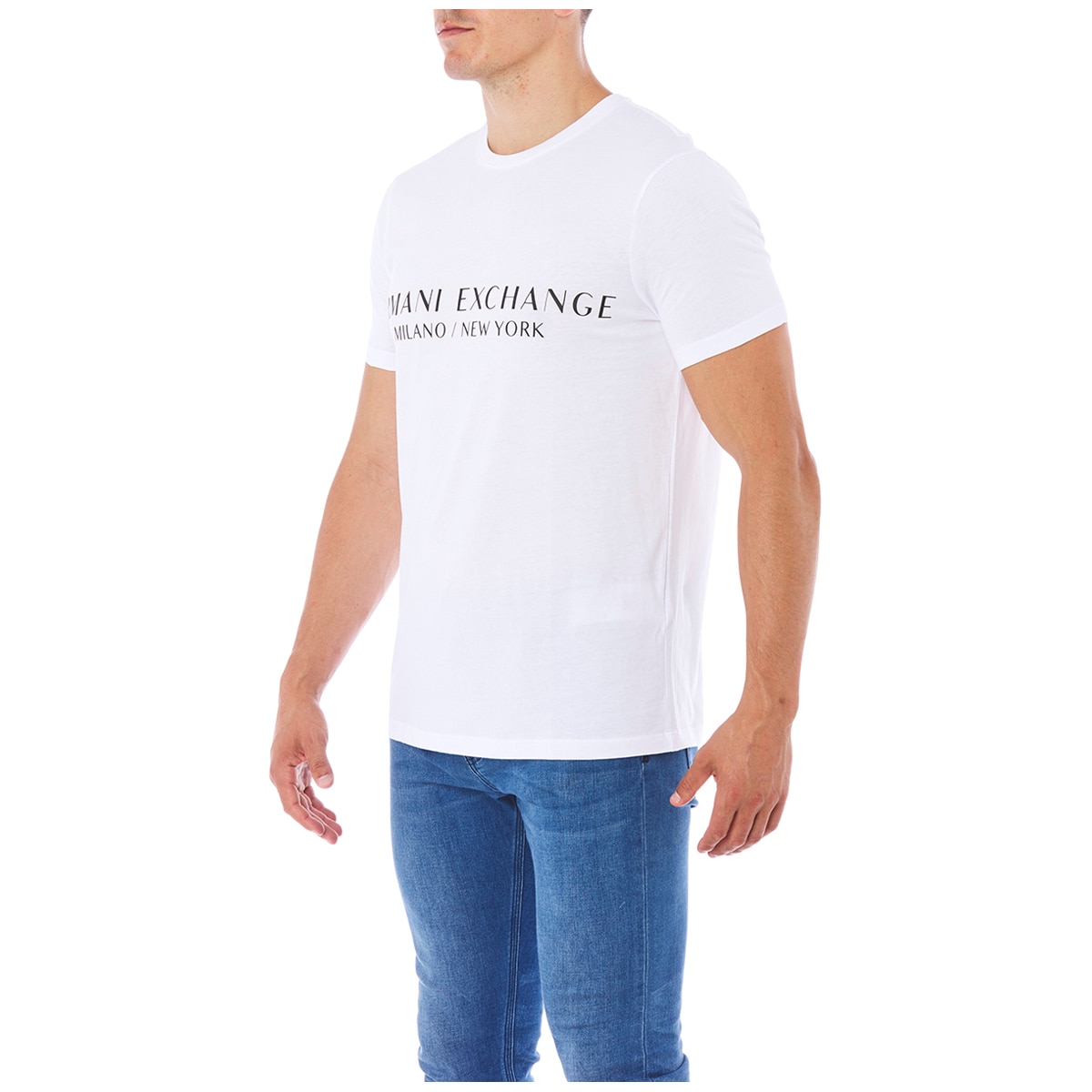 Armani Exchange Men's Crew Neck Tee White