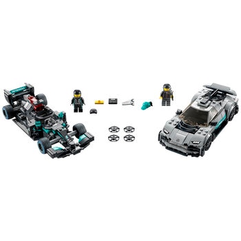 LEGO Speed Champions Mercedes-AMG F1 W12 E Performance And Mercedes-AMG Project One 76909