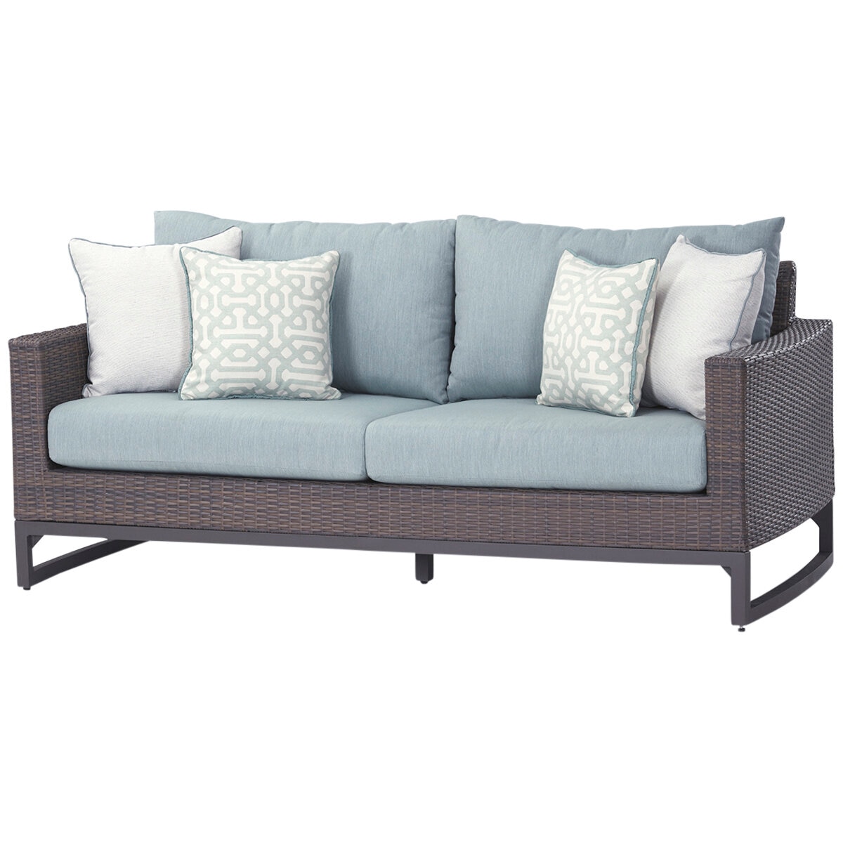 Milea 7 Piece Outdoor Seating Set Blue