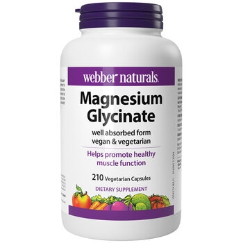 Webber Naturals Magnesium Glycinate 200mg 210 Tablets
