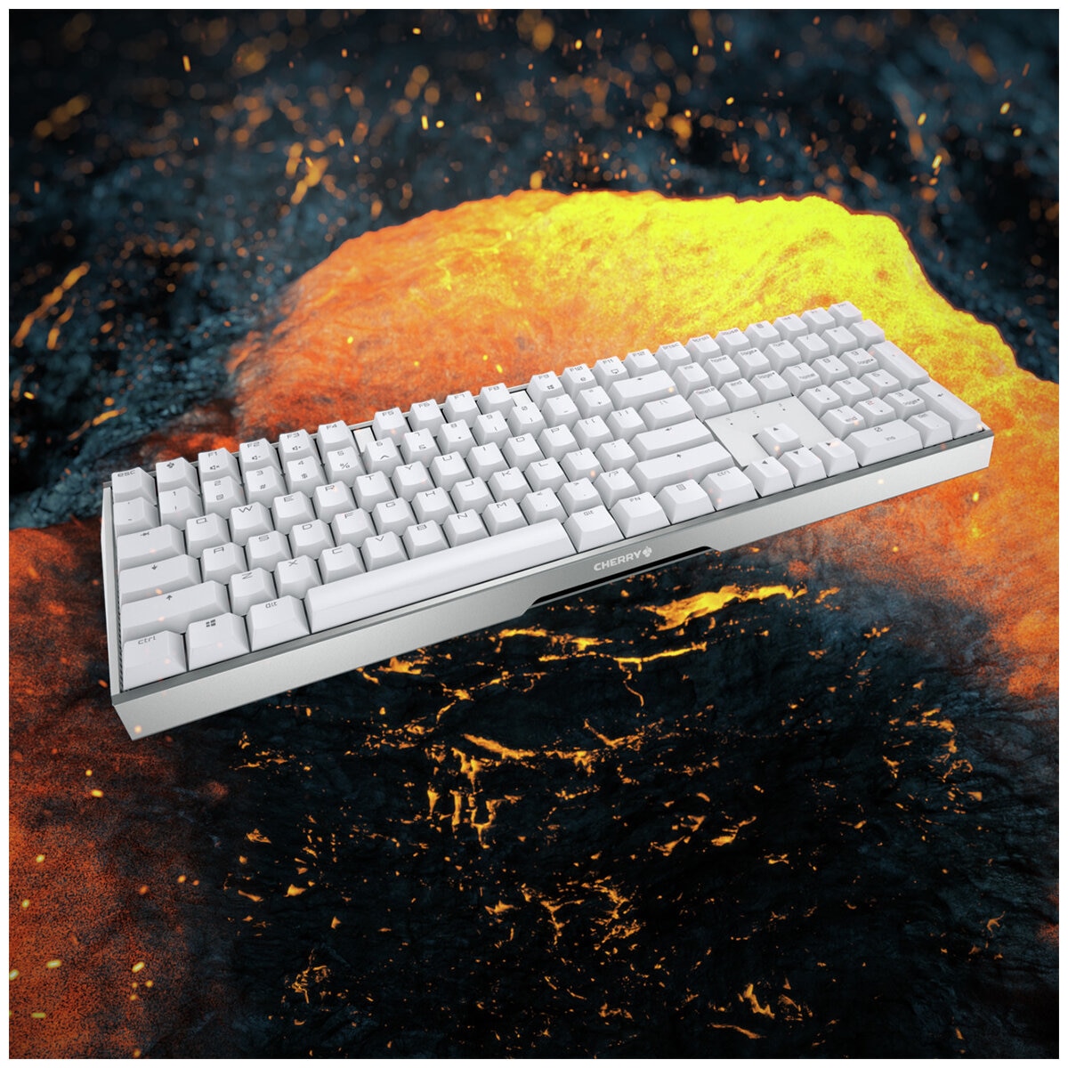 Cherry MX 3.0S NBL Gaming Keyboard White with Blue Switch G80-3870LSAEU-0