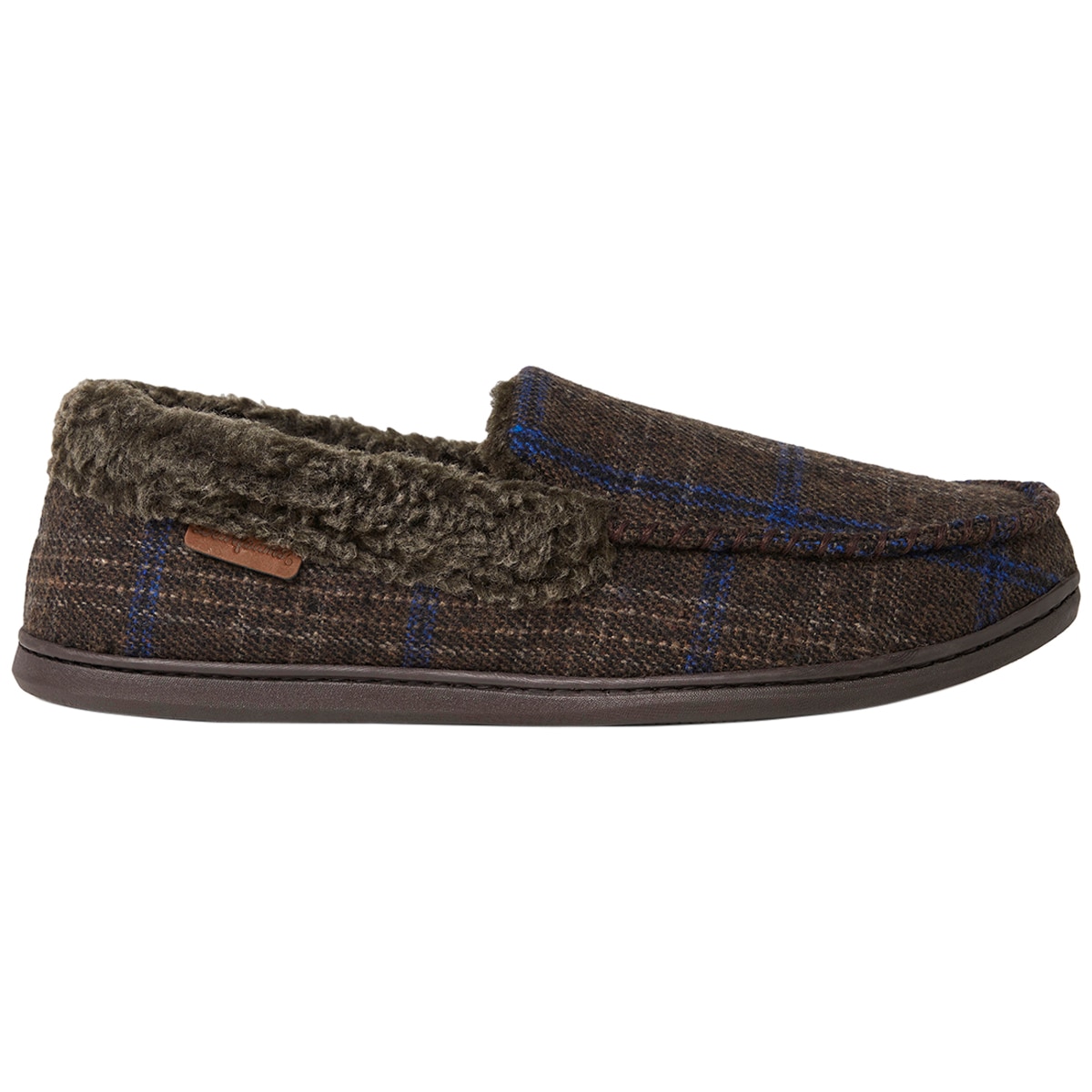 Dearfoam Men's Slipper Brown Plaid Costco Australia