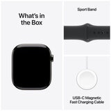 Apple Watch Series 10 GPS + Cellular 46mm Slate Titanium Case with Black Sport Band S/M
